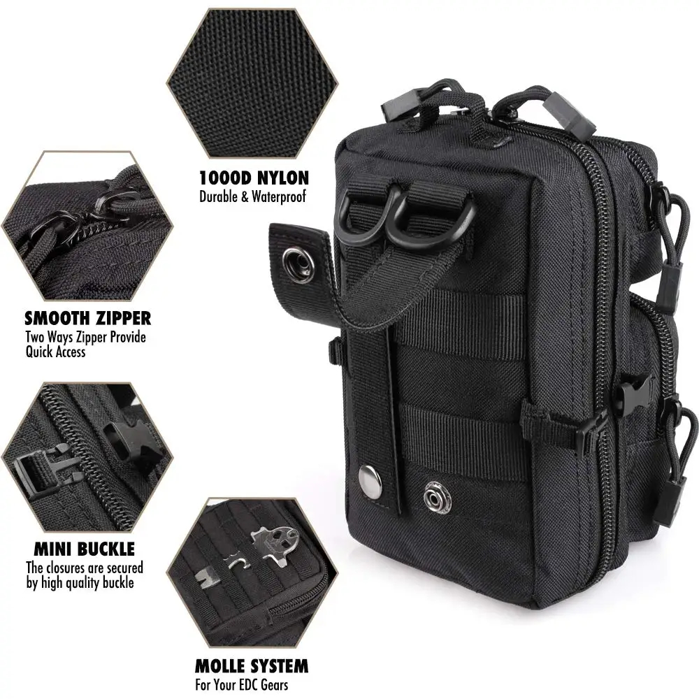 Outdoor Hunting Gear Storage - Kantong Utilitas Mini Molle, Kantong Peralatan