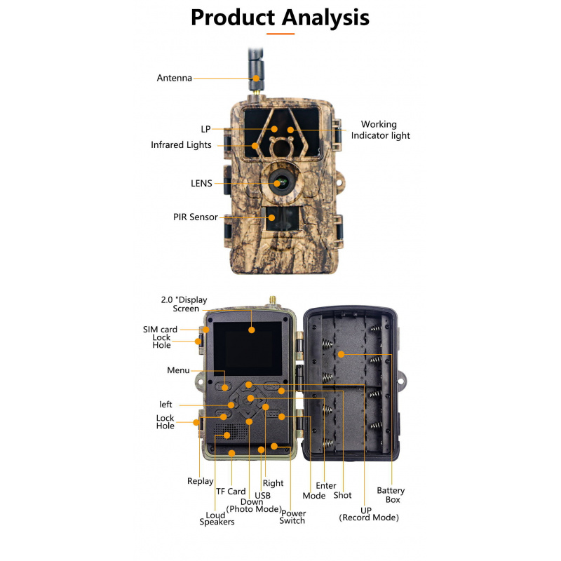 Kamera berburu PR801LTE infram - Outdoor Hunting Photography ulasan dan harga