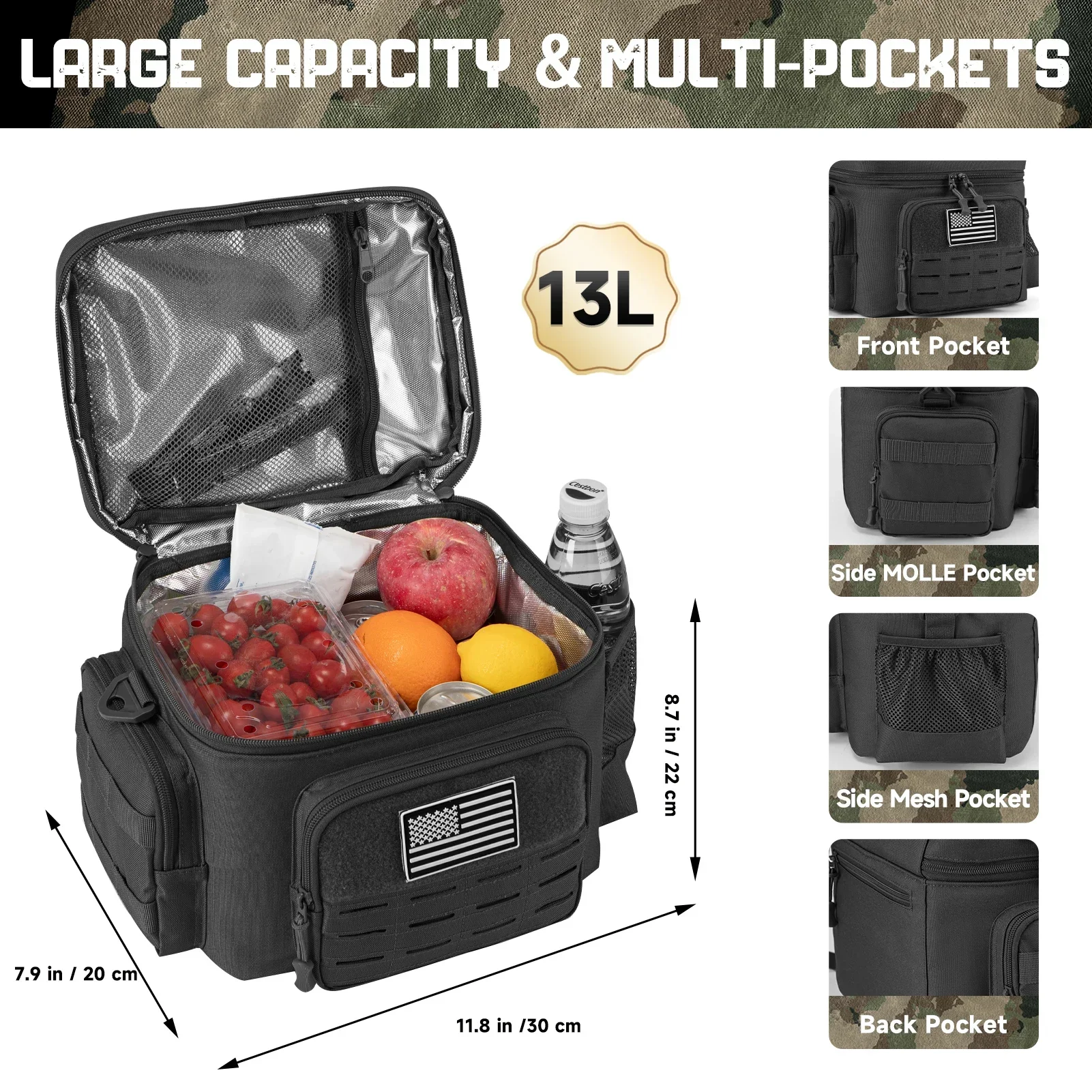 Tas Pendingin Termal Taktis 13 - Outdoor Hunting Gear Storage ulasan dan harga
