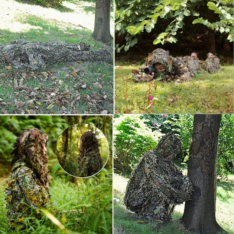 Setelan Berburu Kamuflase Daun - Outdoor Hunting Photography ulasan dan harga