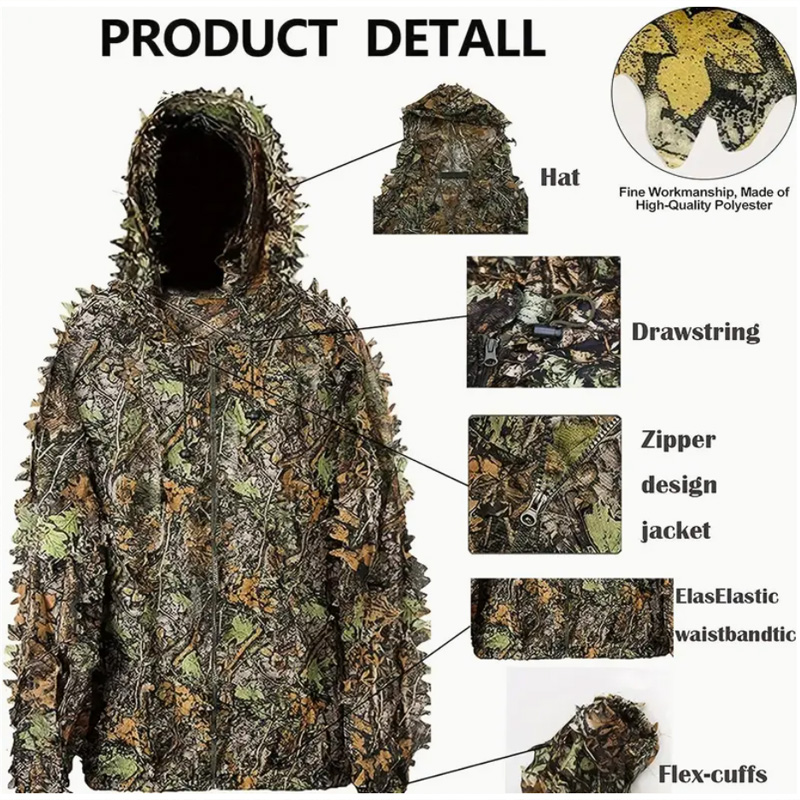 Setelan Berburu Kamuflase Daun - Outdoor Hunting Photography ulasan dan harga