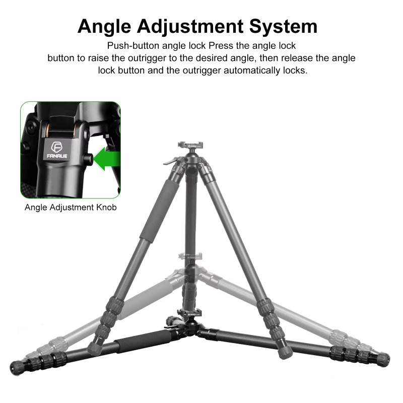 Tripod Serat Karbon Luar Ruang - Outdoor Hunting Photography ulasan dan harga
