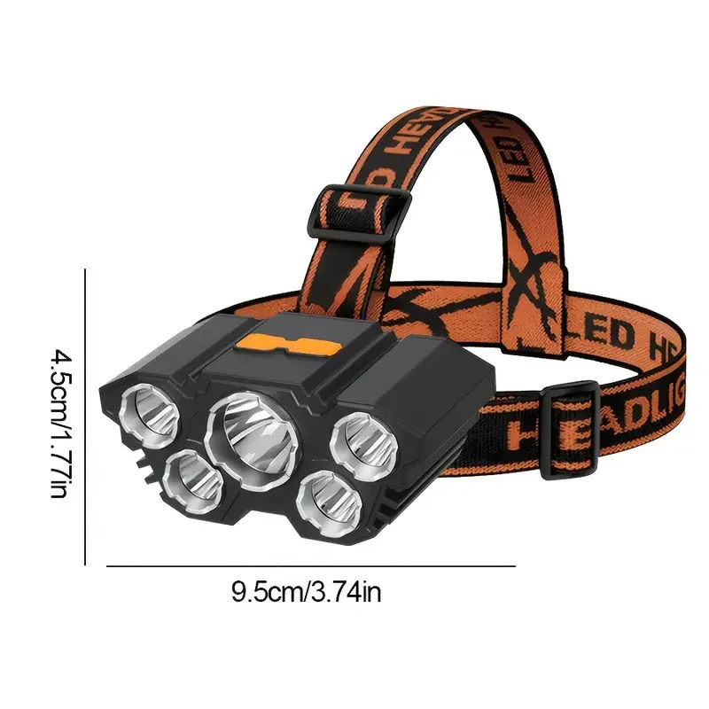 Lampu Kepala Luar Ruangan 5LED - Hunting Fishing Outdoor ulasan dan harga